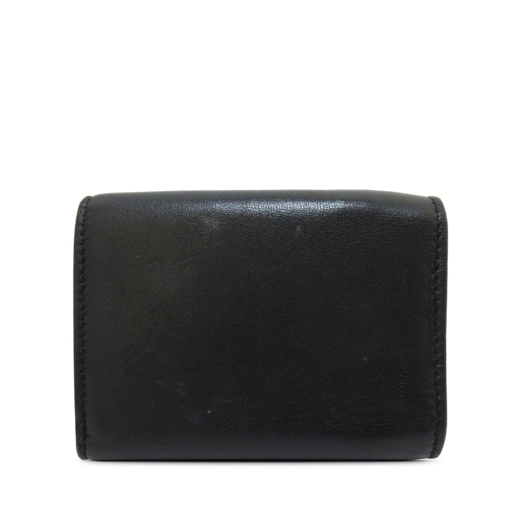 Fendi Micro FF Diagonal Embossed Tri-Fold Wallet (SHG-fgOePS)
