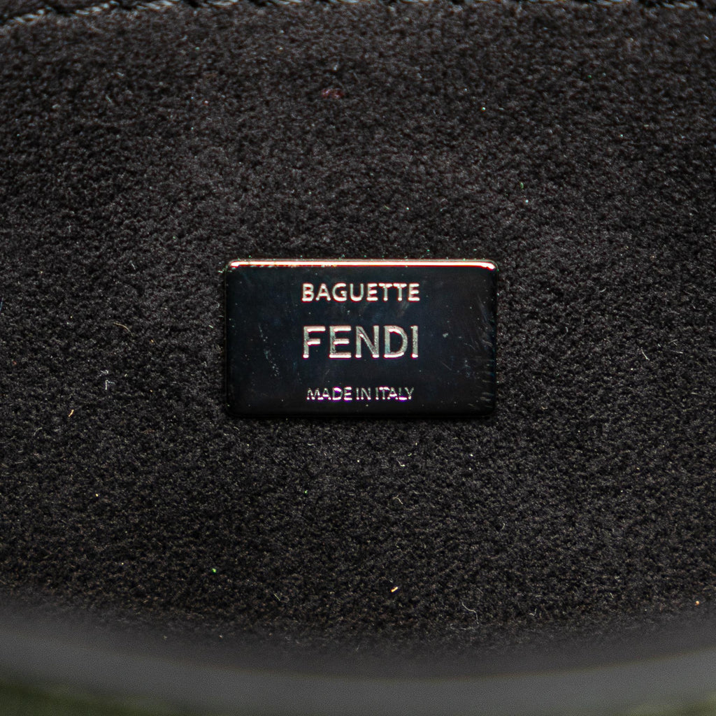 Fendi Micro Leather Flowerland Double Baguette Satchel (SHG-h4nuMx)