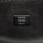 Fendi Micro Leather Flowerland Double Baguette Satchel (SHG-h4nuMx)
