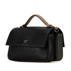 Fendi Micro Leather Flowerland Double Baguette Satchel (SHG-h4nuMx)