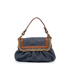 Fendi Mini Denim Chef Flap (SHG-vrfIWN)