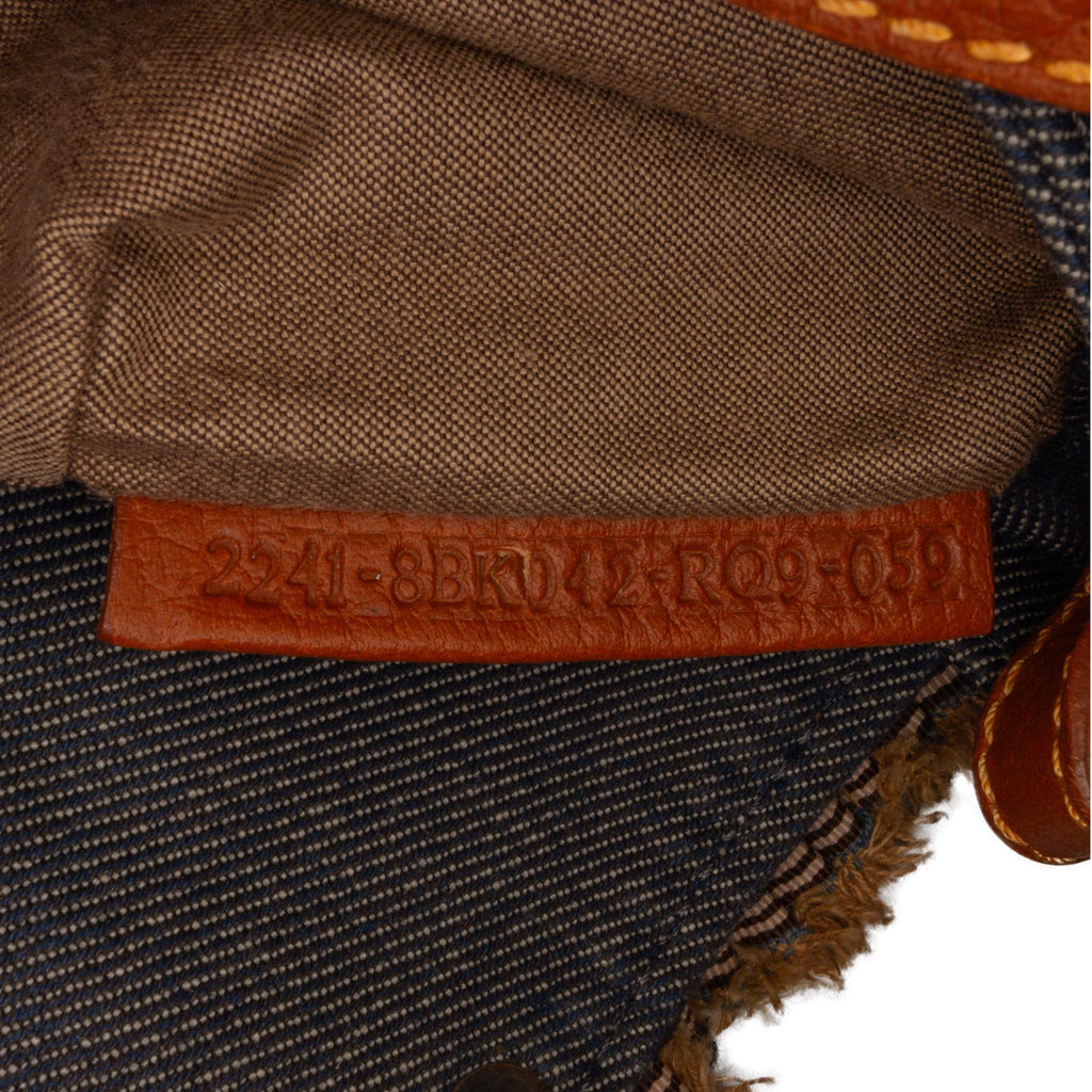 Fendi Mini Denim Chef Flap (SHG-vrfIWN)