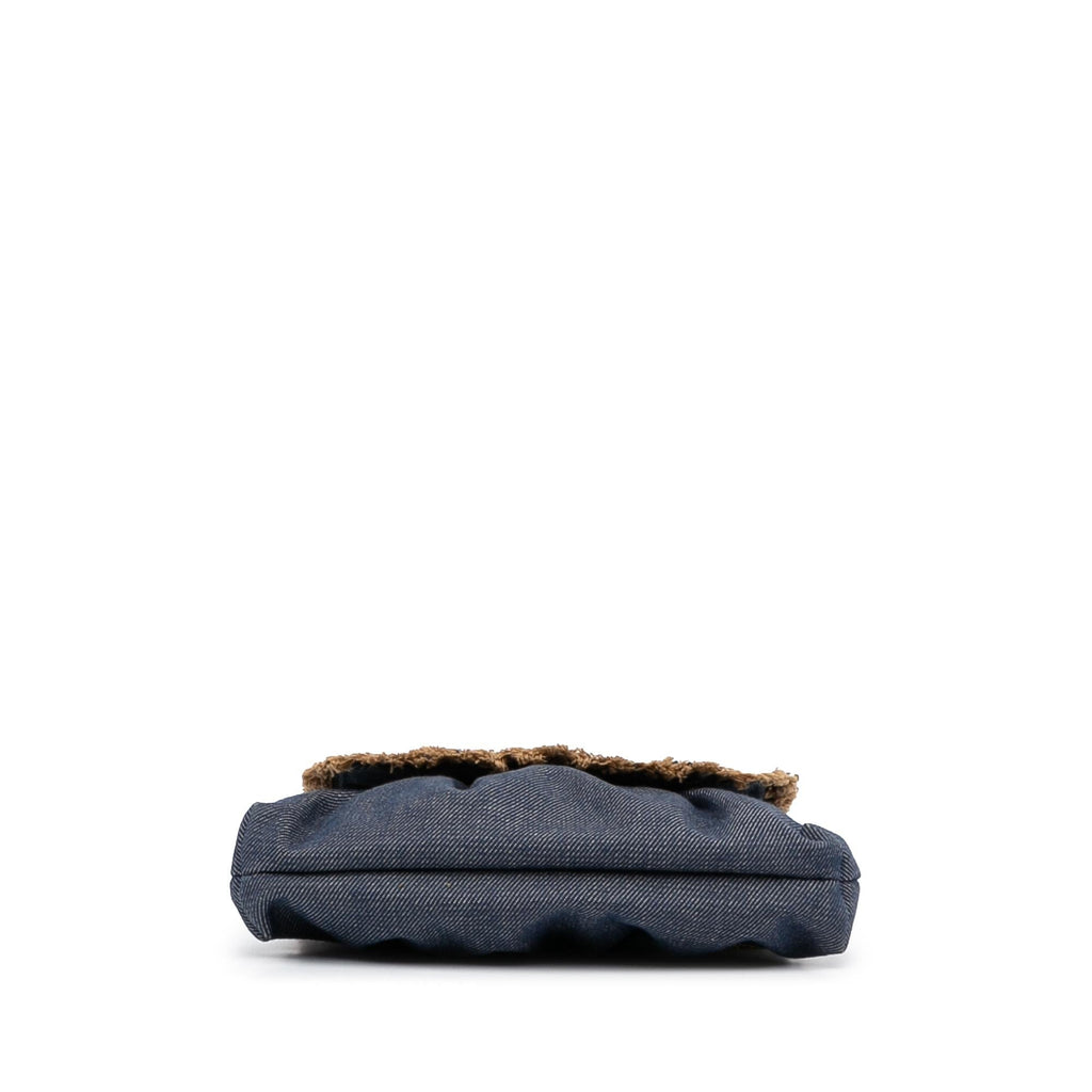 Fendi Mini Denim Chef Flap (SHG-vrfIWN)