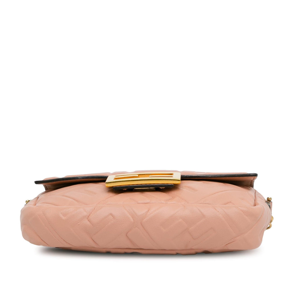 Fendi Mini Embossed Zucca Baguette Satchel (SHG-ZZKfNk)