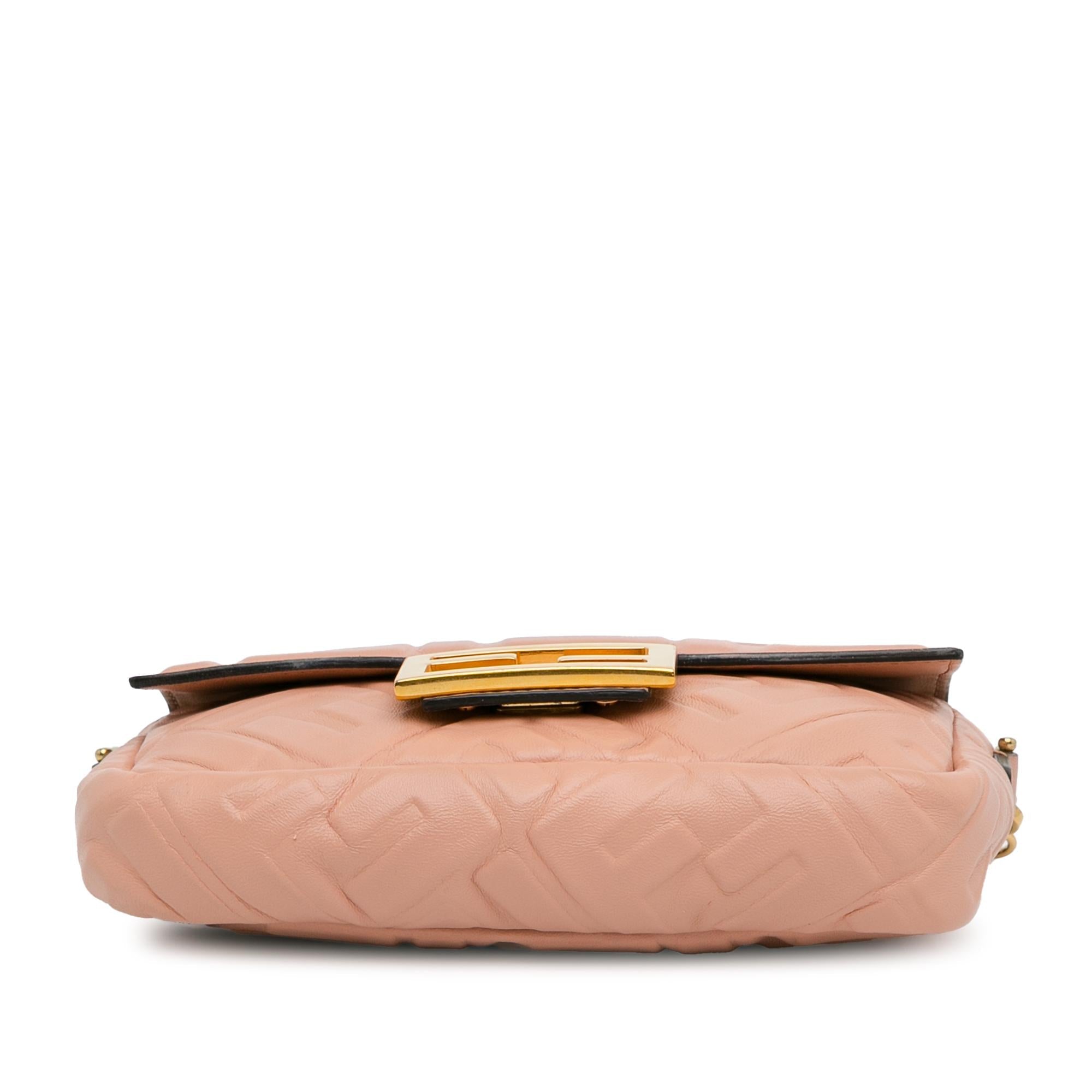 Fendi Mini Embossed Zucca Baguette Satchel (SHG-ZZKfNk)