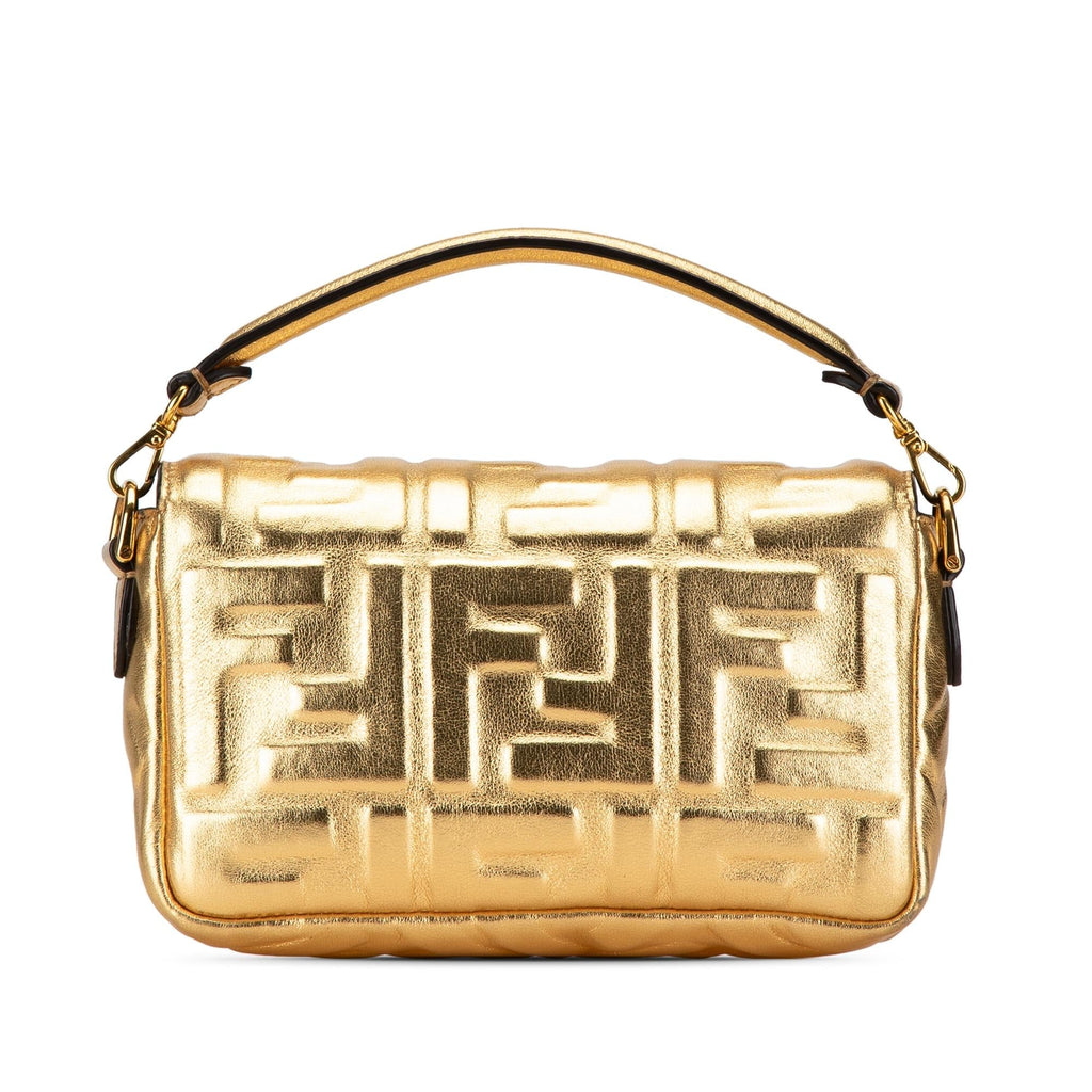 Fendi Mini Embossed Zucca Baguette Satchel (SHG-Nn3PEu)