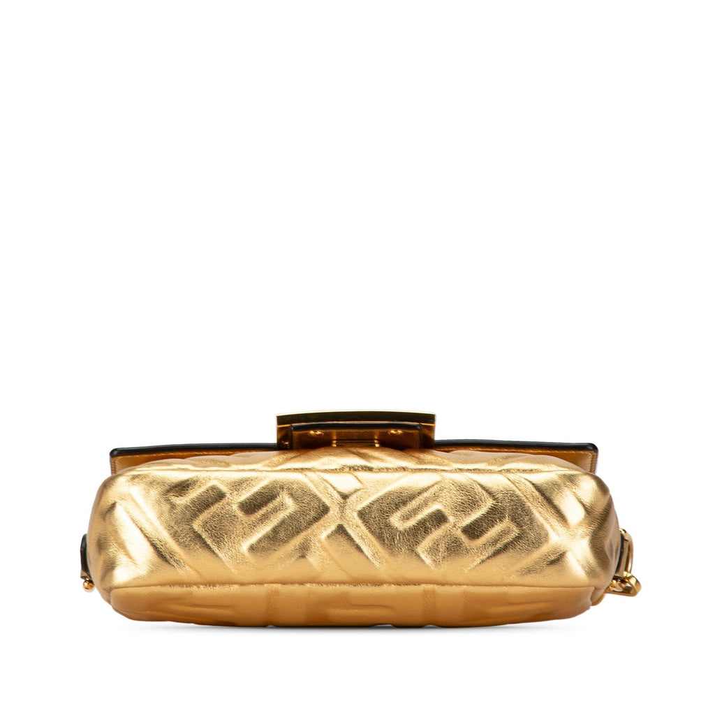 Fendi Mini Embossed Zucca Baguette Satchel (SHG-Nn3PEu)