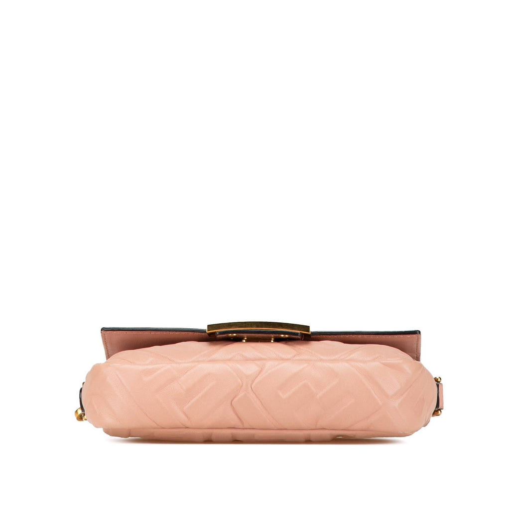 Fendi Mini Embossed Zucca Baguette Satchel (SHG-0mB9uT)