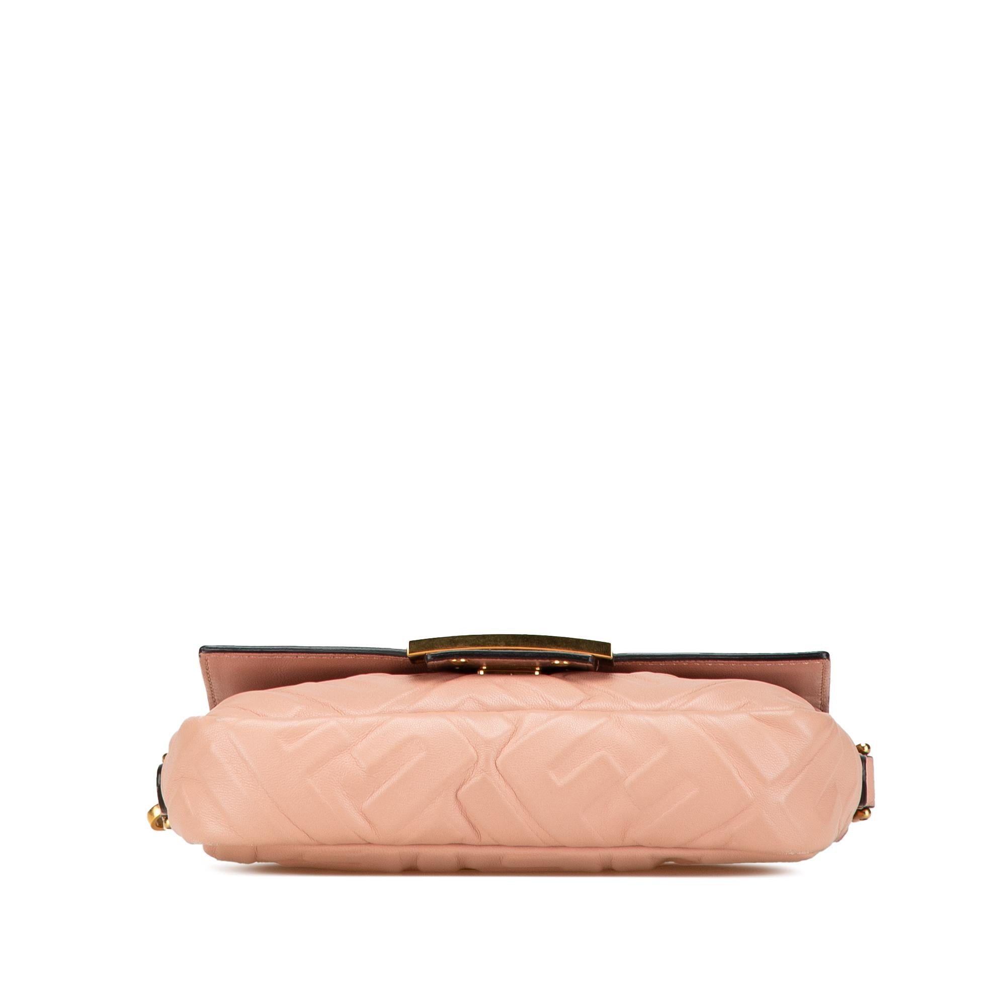 Fendi Mini Embossed Zucca Baguette Satchel (SHG-0mB9uT)