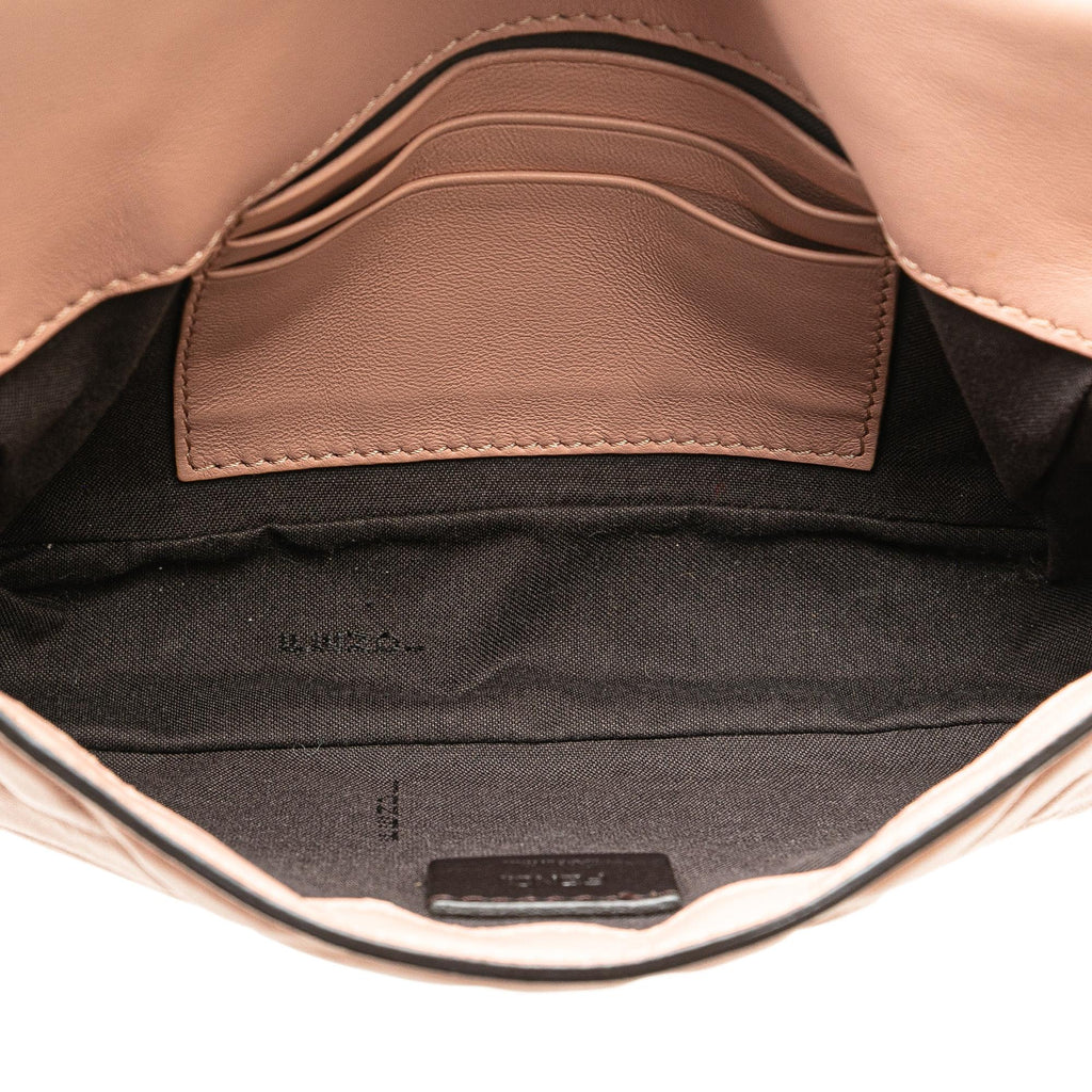 Fendi Mini Embossed Zucca Baguette Satchel (SHG-0mB9uT)