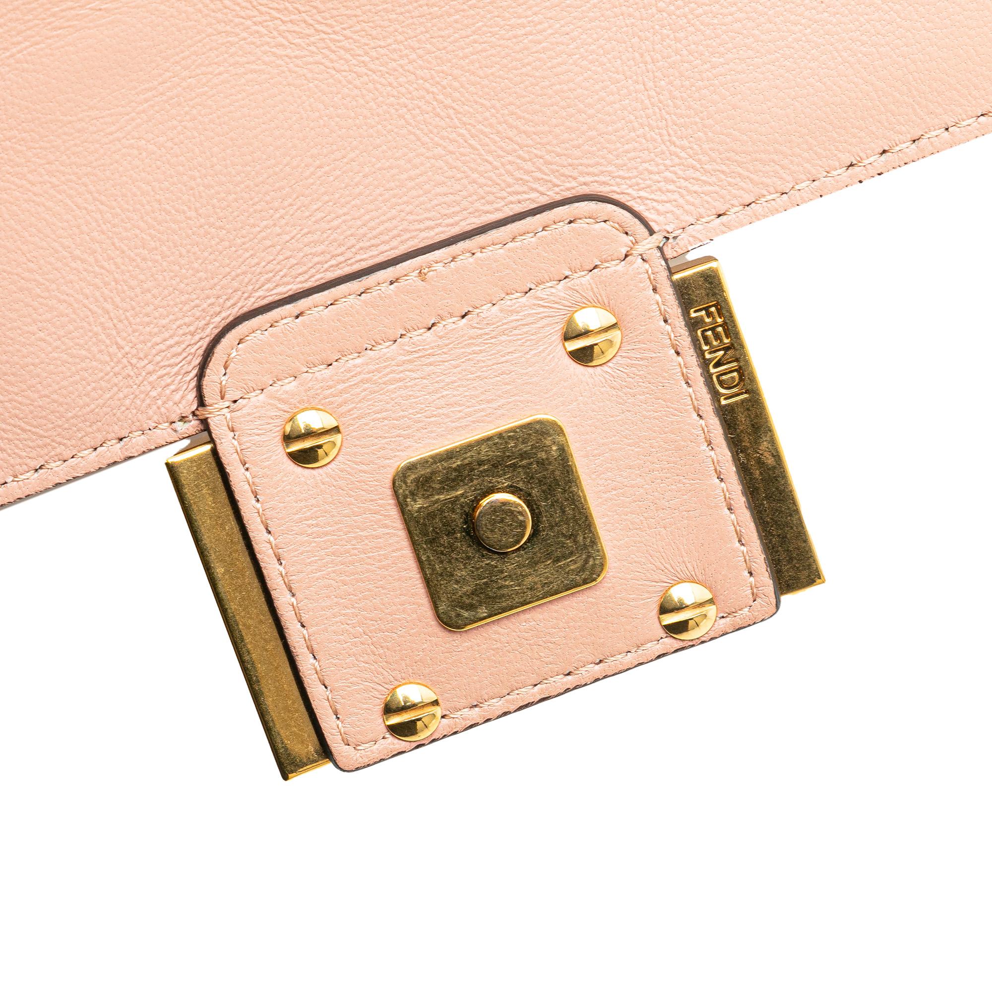 Fendi Mini Embossed Zucca Baguette Satchel (SHG-0mB9uT)