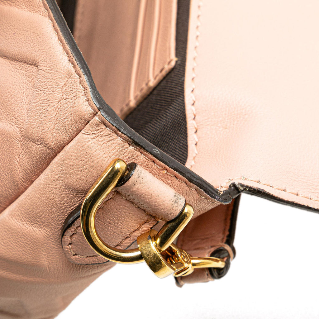 Fendi Mini Embossed Zucca Baguette Satchel (SHG-0mB9uT)