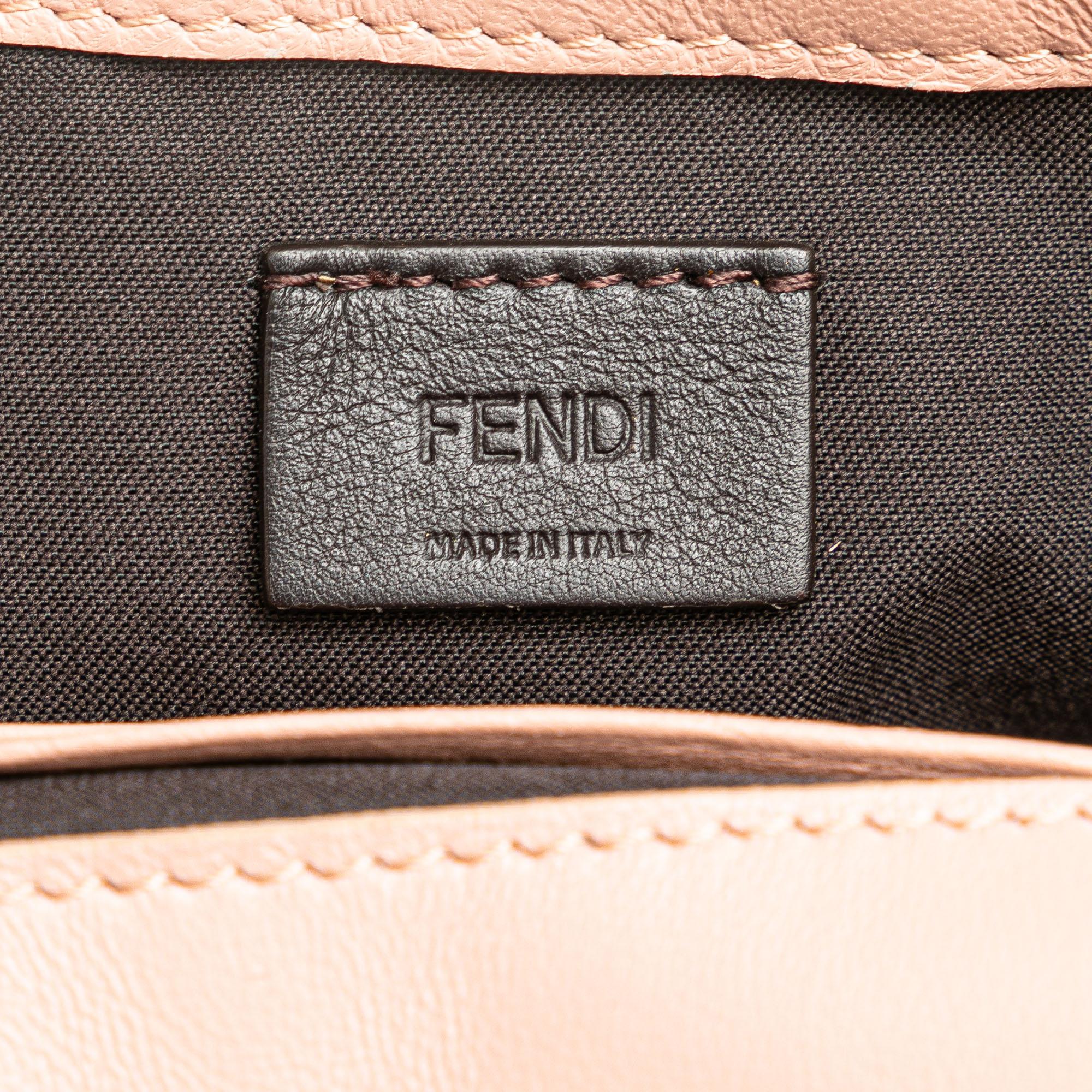 Fendi Mini Embossed Zucca Baguette Satchel (SHG-0mB9uT)