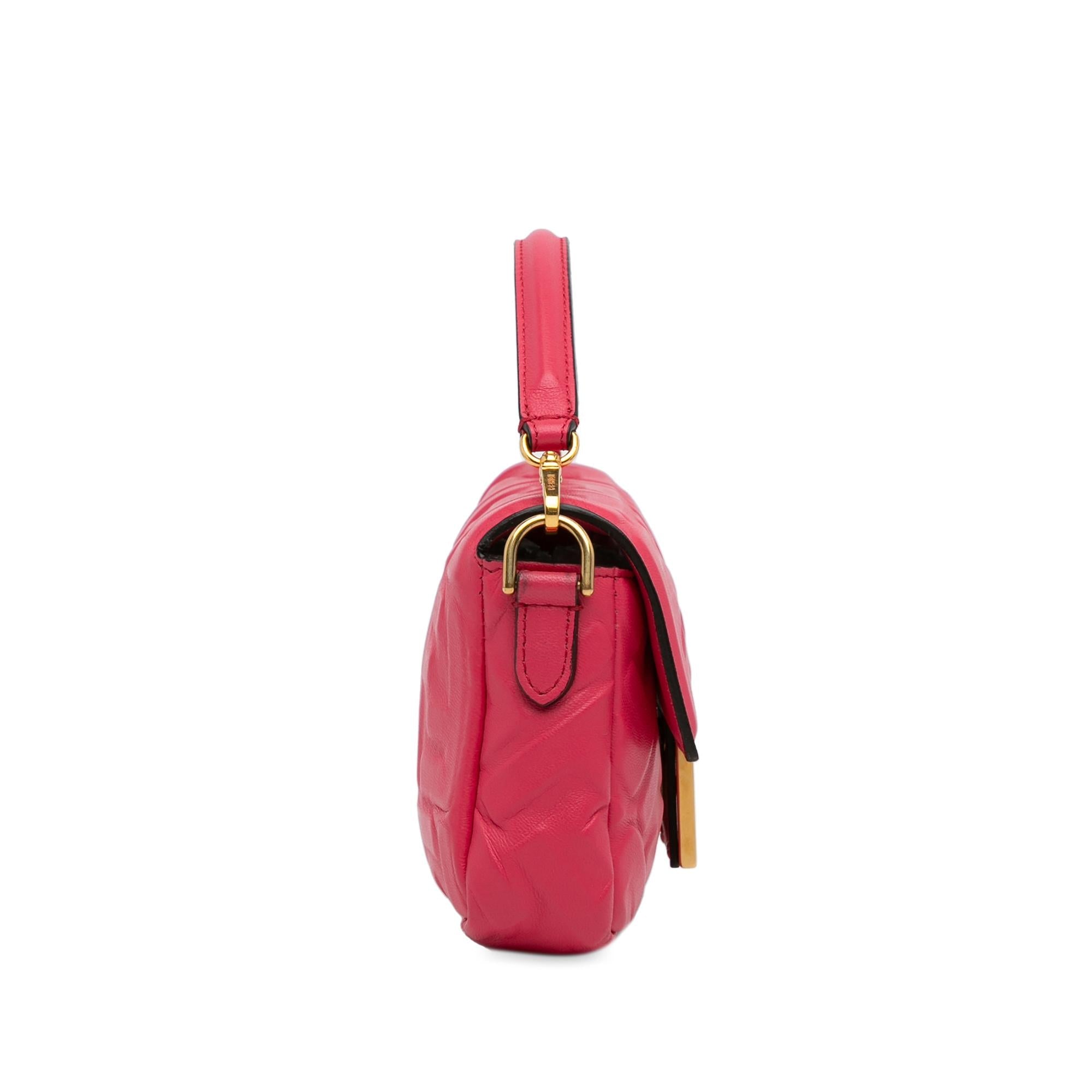 Fendi Mini FF Embossed Baguette (SHG-4aa1Gj)