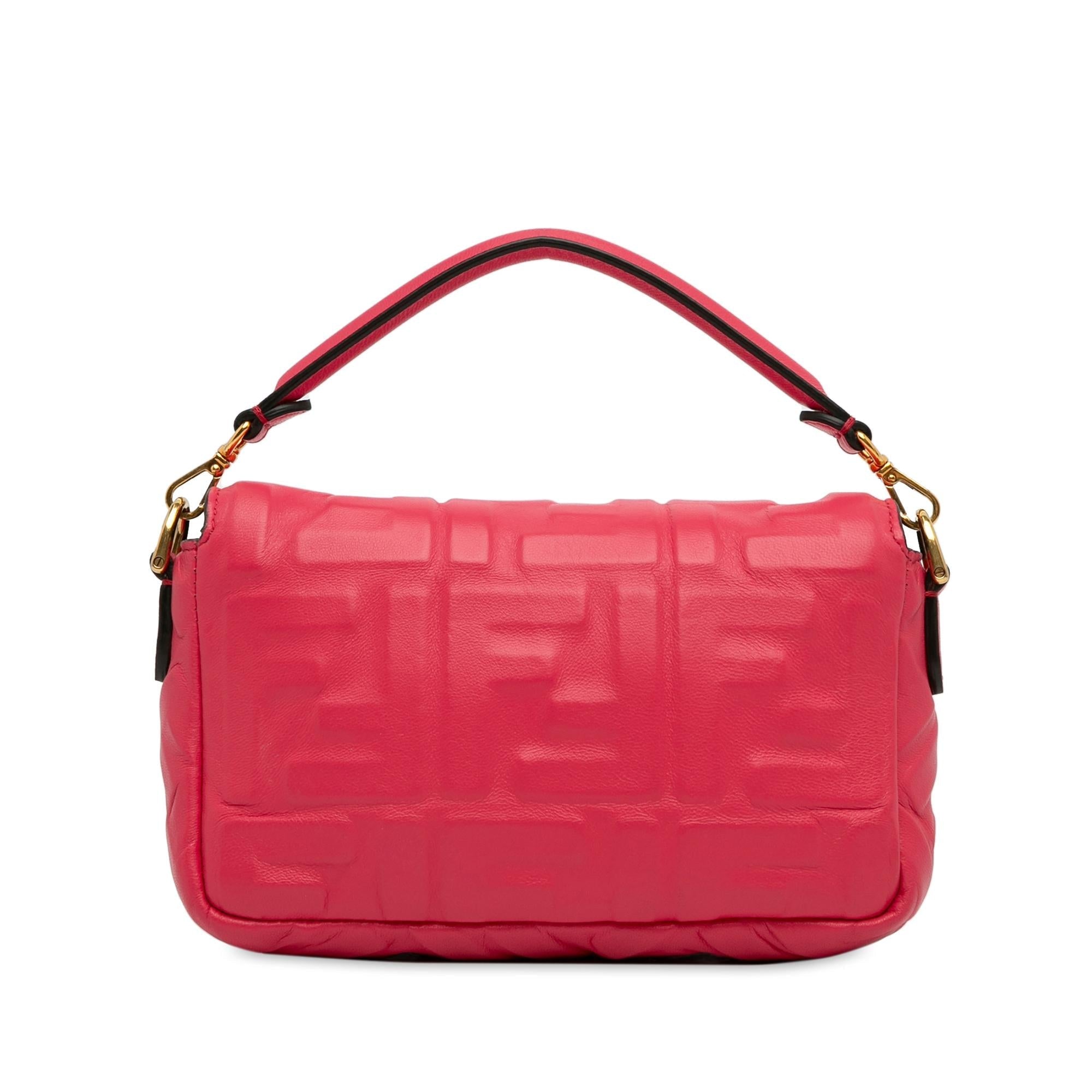 Fendi Mini FF Embossed Baguette (SHG-4aa1Gj)