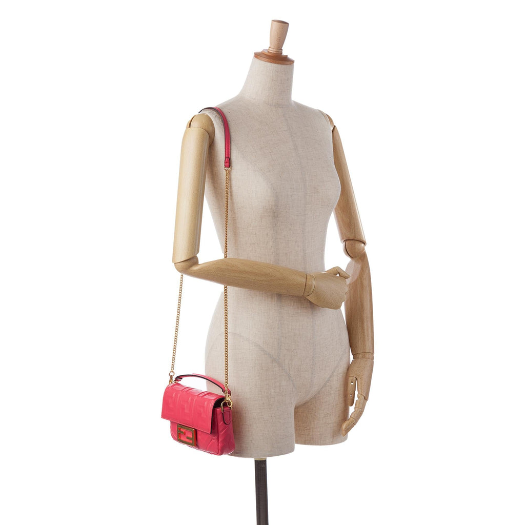 Fendi Mini FF Embossed Baguette (SHG-4aa1Gj)