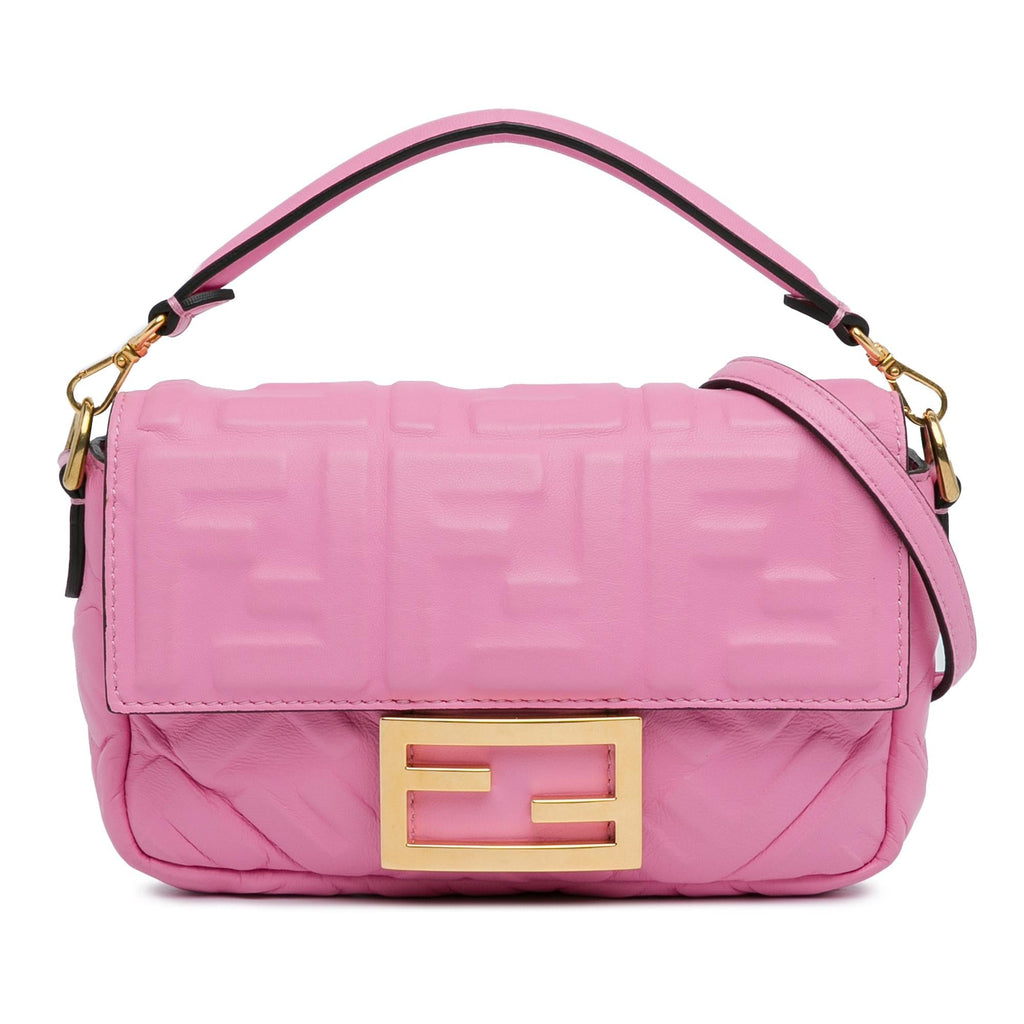Fendi Mini FF Embossed Baguette (SHG-yfSf04)