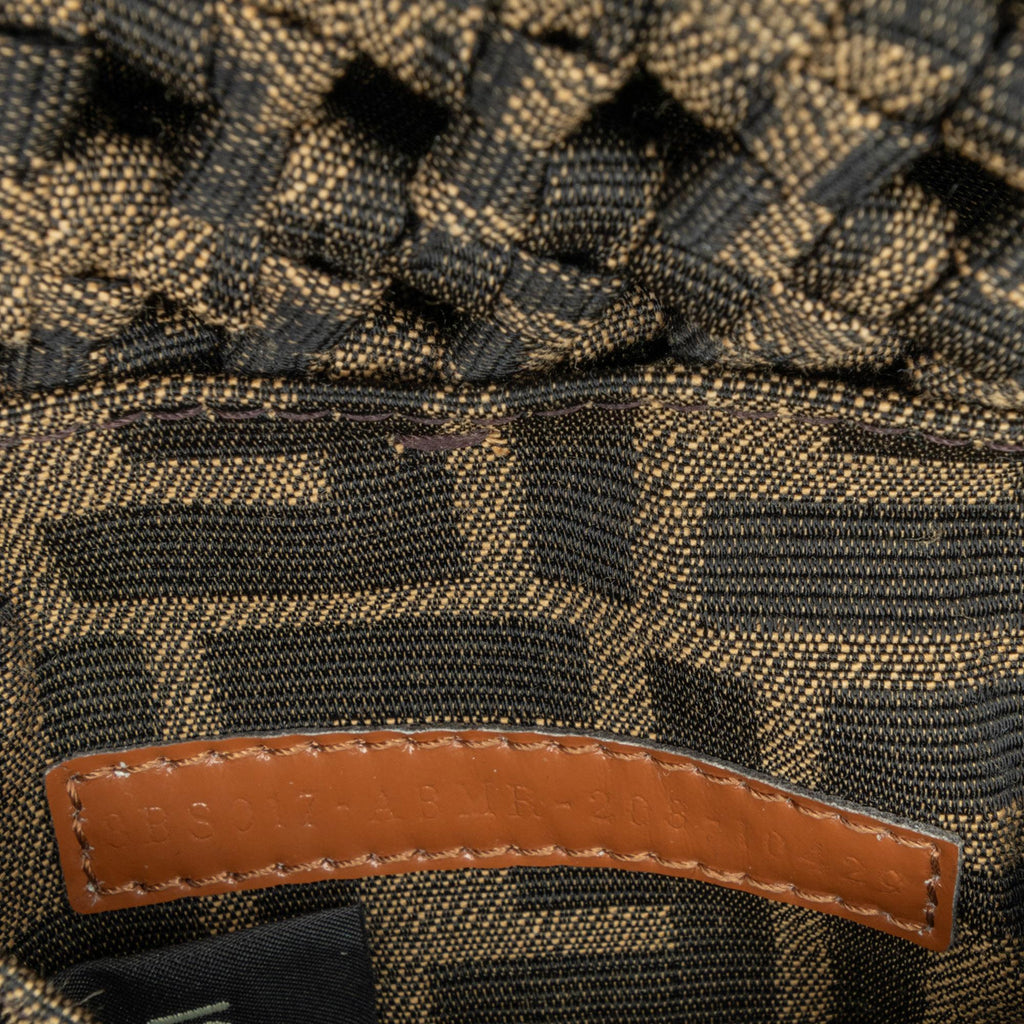 Fendi Mini Interlaced Canvas Zucca Baguette Satchel (SHG-W2qFIQ)