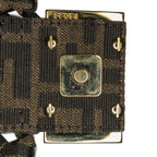 Fendi Mini Interlaced Canvas Zucca Baguette Satchel (SHG-W2qFIQ)