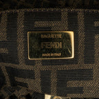 Fendi Mini Interlaced Canvas Zucca Baguette Satchel (SHG-xF9TgC)