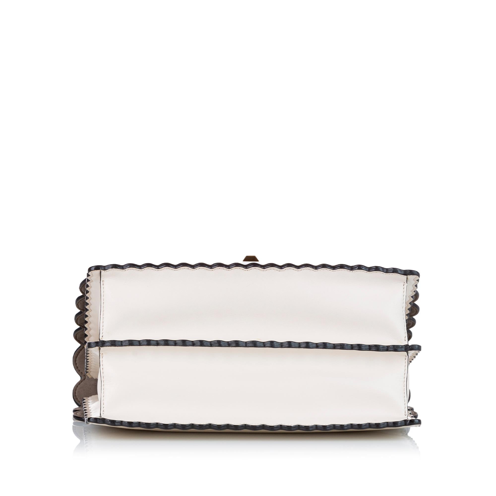Fendi Mini Kan I Leather Satchel (SHG-32465)