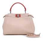 Fendi Mini Leather Iconic Peekaboo Satchel (SHG-wmlBOy)