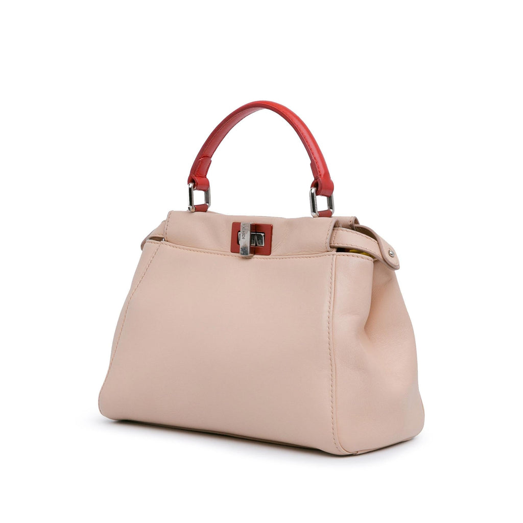 Fendi Mini Leather Iconic Peekaboo Satchel (SHG-wmlBOy)