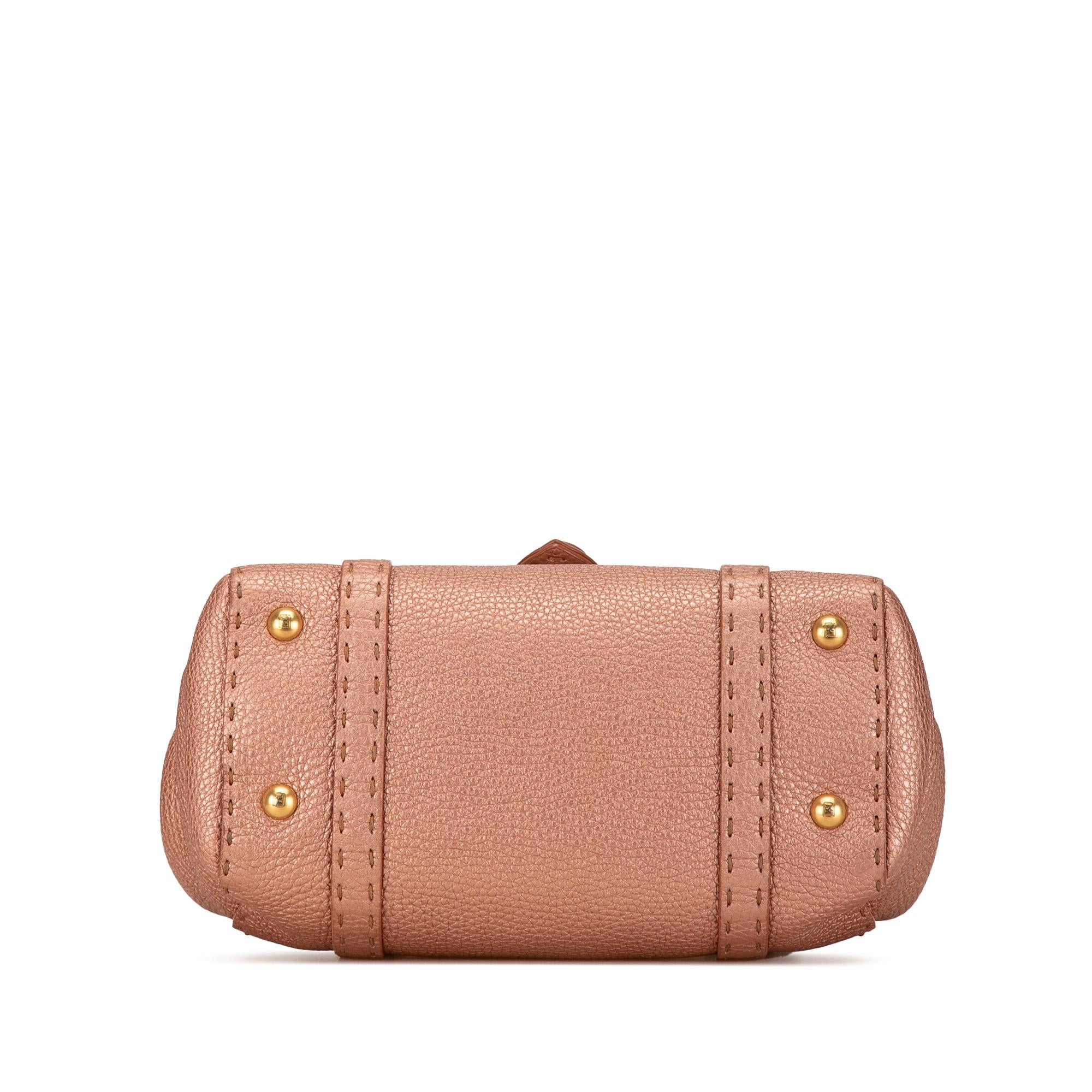 Fendi Mini Leather Selleria Linda (SHG-ermLPN)