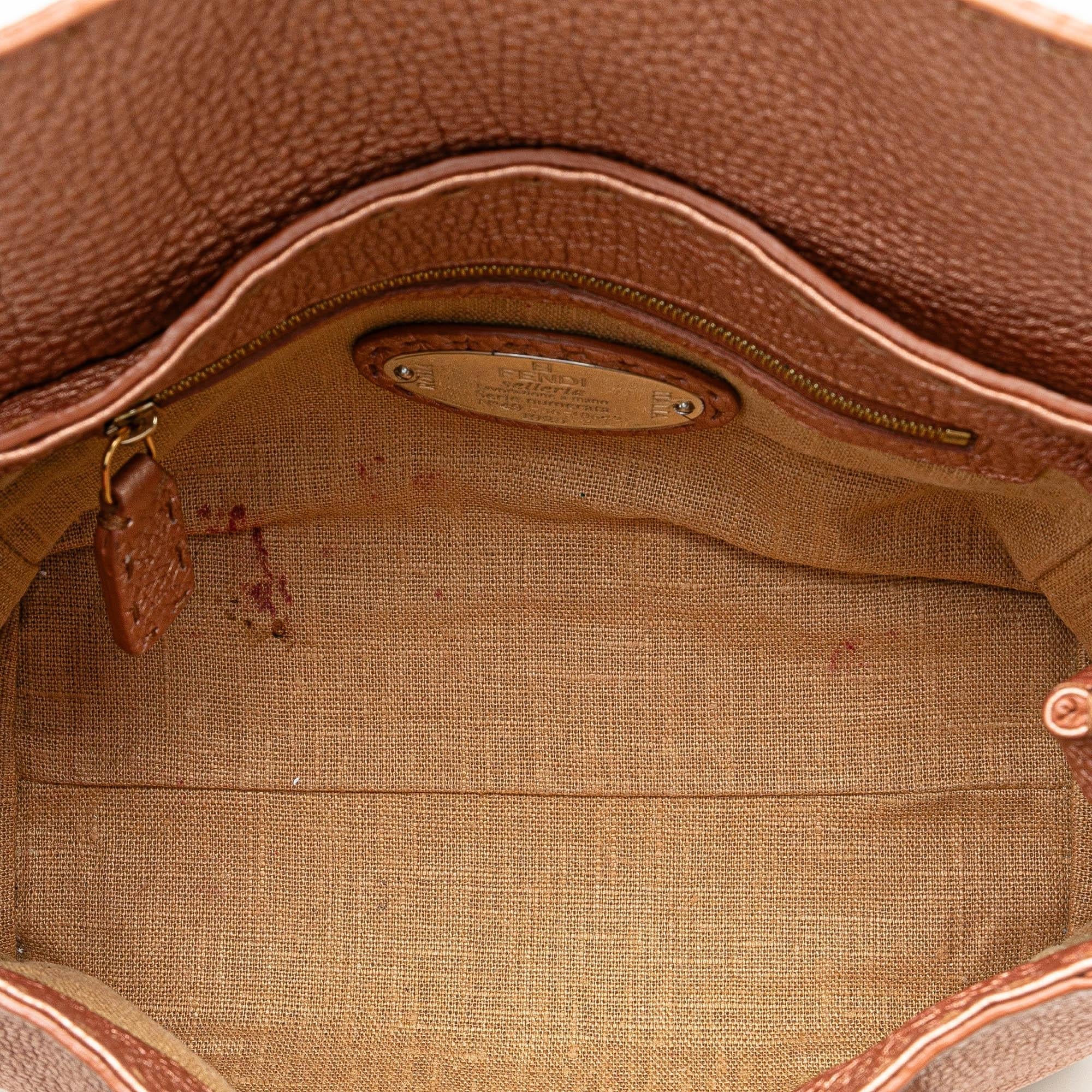 Fendi Mini Leather Selleria Linda (SHG-ermLPN)