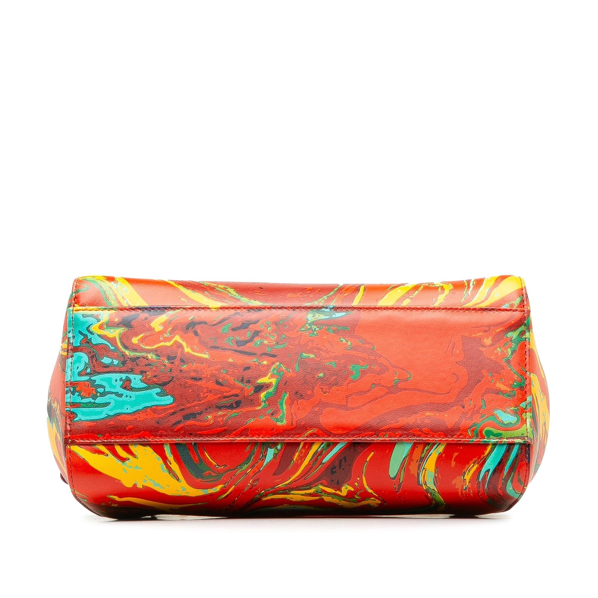 Fendi Mini Marbled Peekaboo Satchel (SHG-ihUXSW)