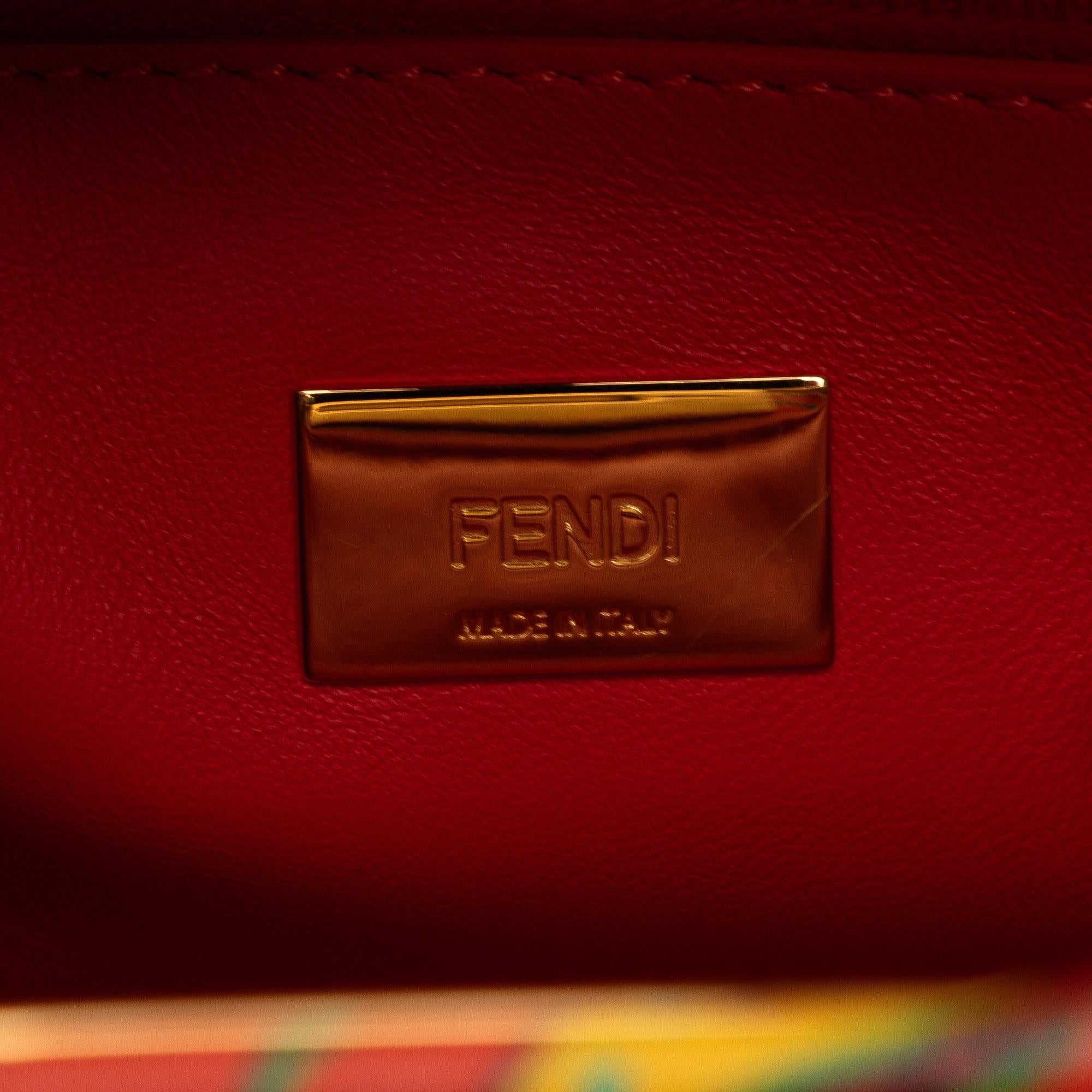 Fendi Mini Marbled Peekaboo Satchel (SHG-ihUXSW)