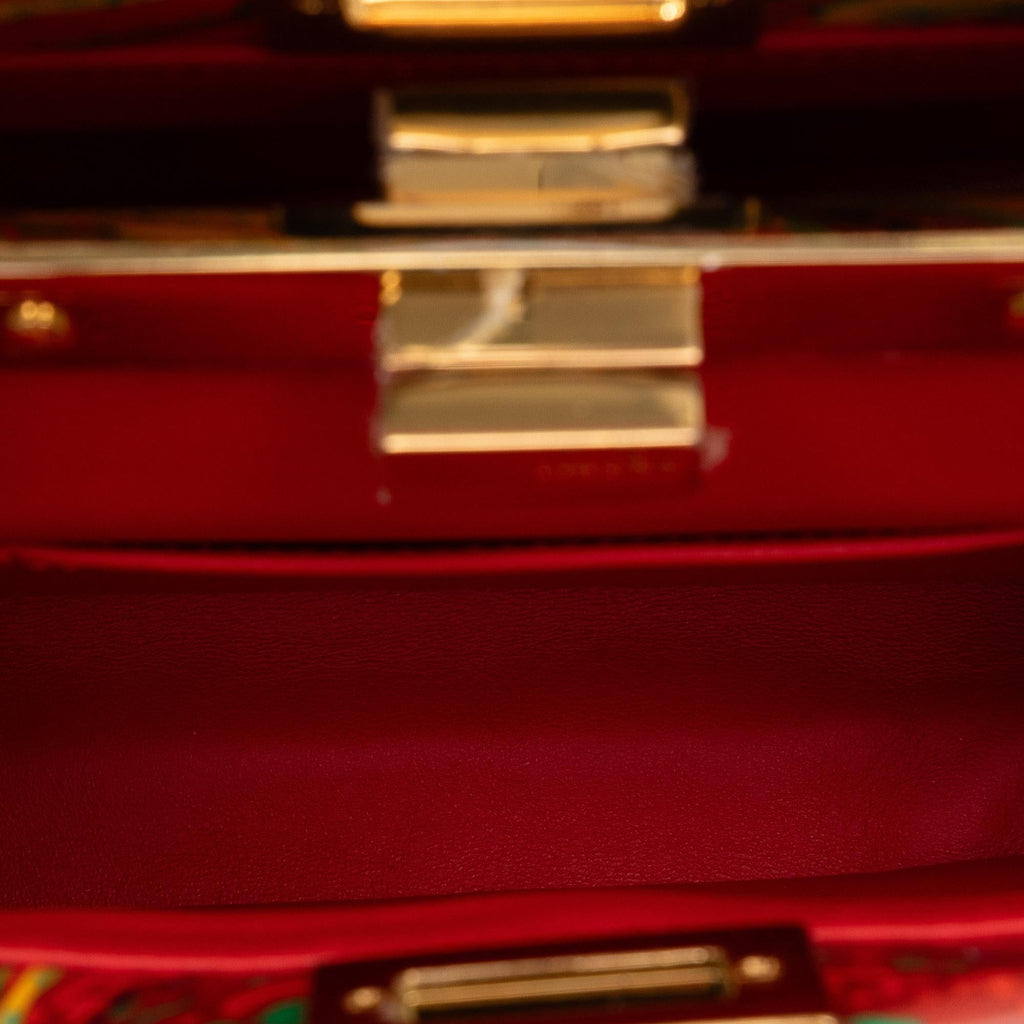 Fendi Mini Marbled Peekaboo Satchel (SHG-ihUXSW)