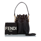 Fendi Mini Mon Tresor Leather Bucket Bag (SHG-37091)