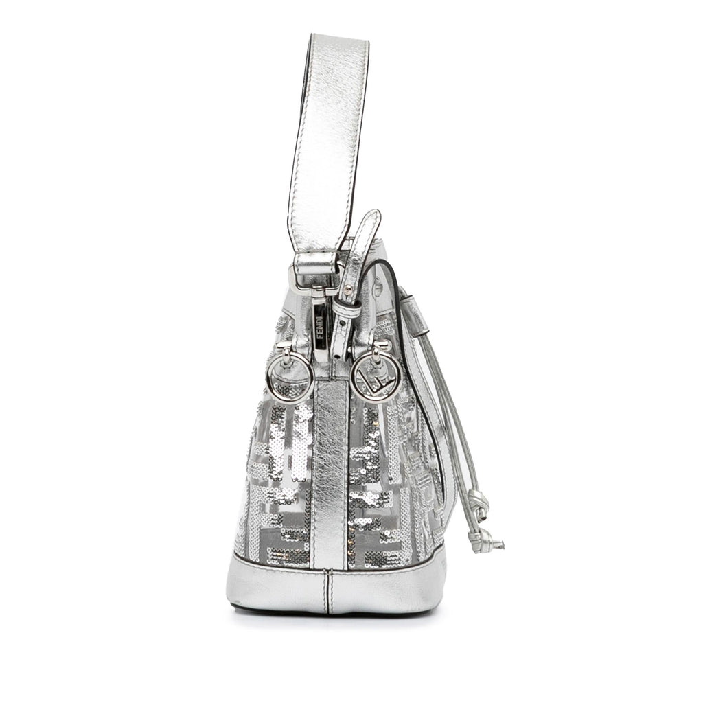Fendi Mini Mon Tresor Sequined Bucket Bag (SHG-qQnN4Z)