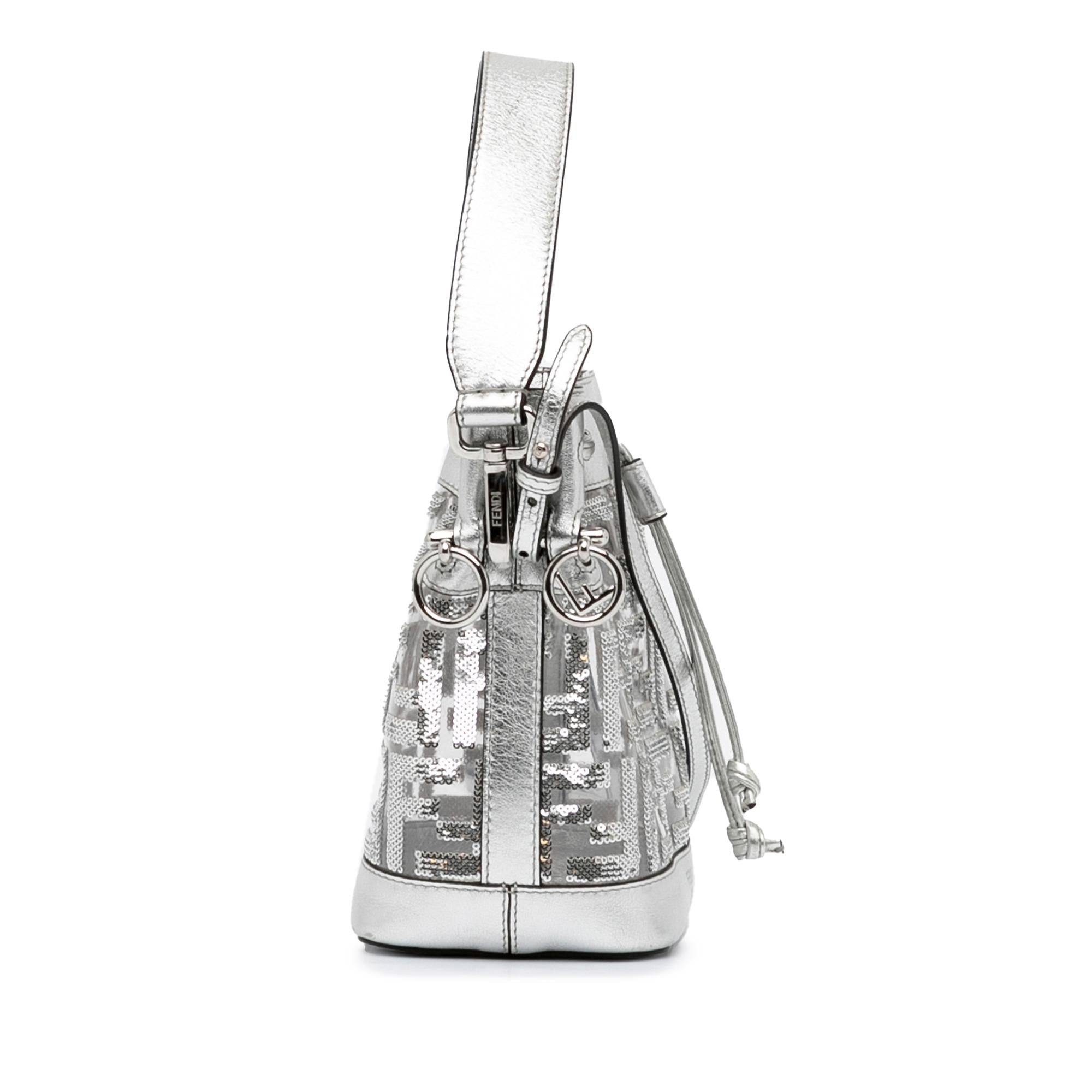 Fendi Mini Mon Tresor Sequined Bucket Bag (SHG-qQnN4Z)