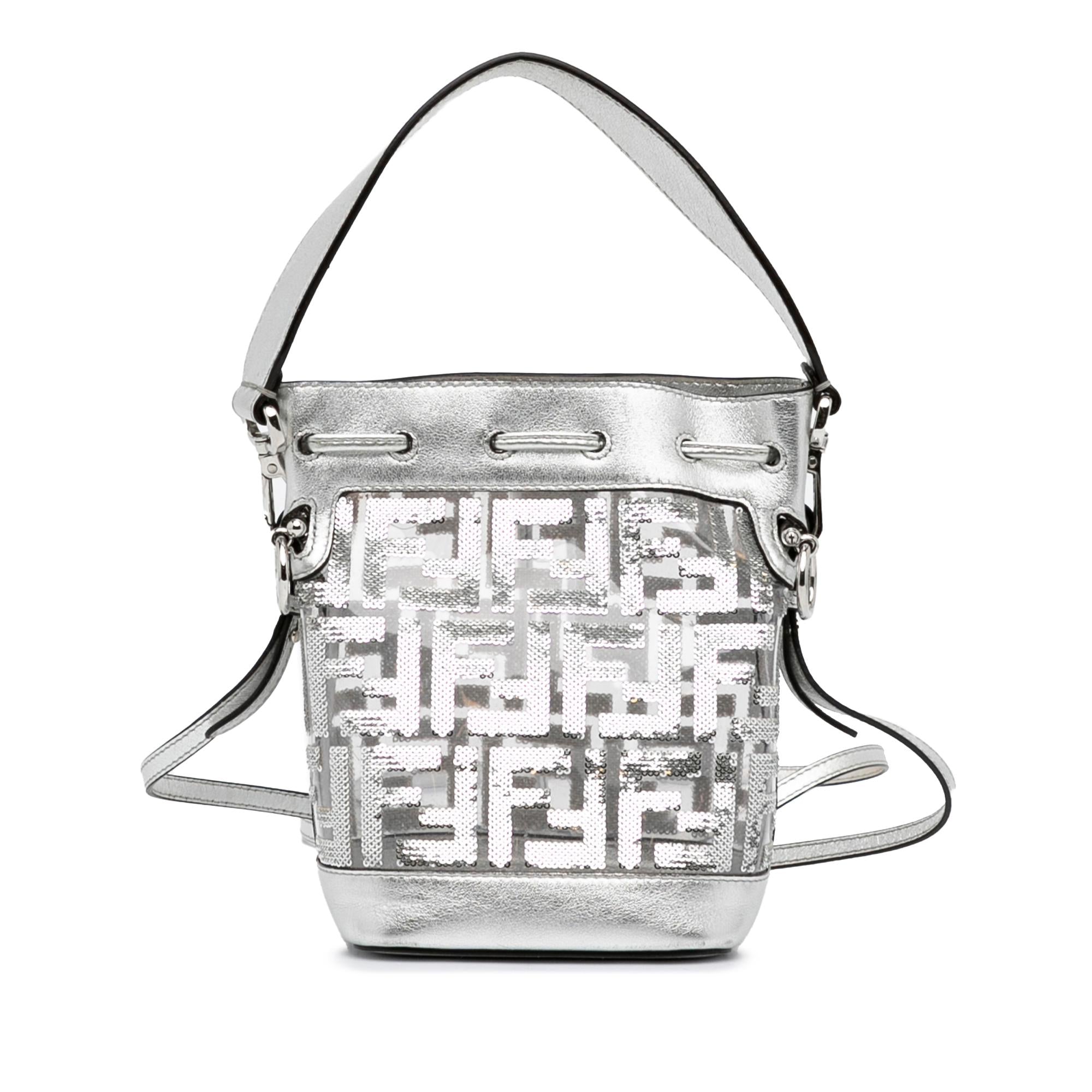 Fendi Mini Mon Tresor Sequined Bucket Bag (SHG-qQnN4Z)
