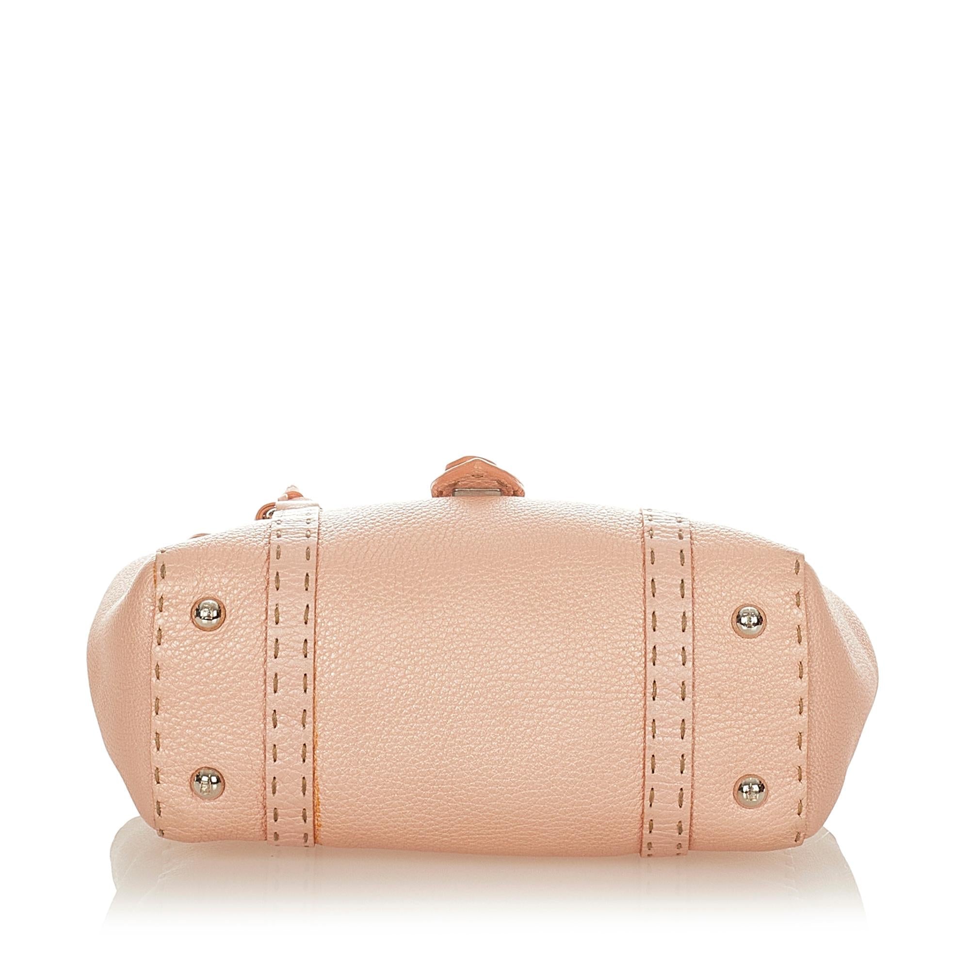 Fendi Mini Selleria Linda Leather Handbag (SHG-26701)