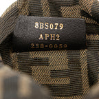 Fendi Mini Straw and Canvas Zucca Step Out Bag (SHG-VRfux8)