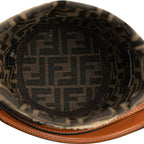 Fendi Mini Straw and Canvas Zucca Step Out Bag (SHG-VRfux8)