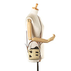 Fendi Mini Straw and Canvas Zucca Step Out Bag (SHG-VRfux8)