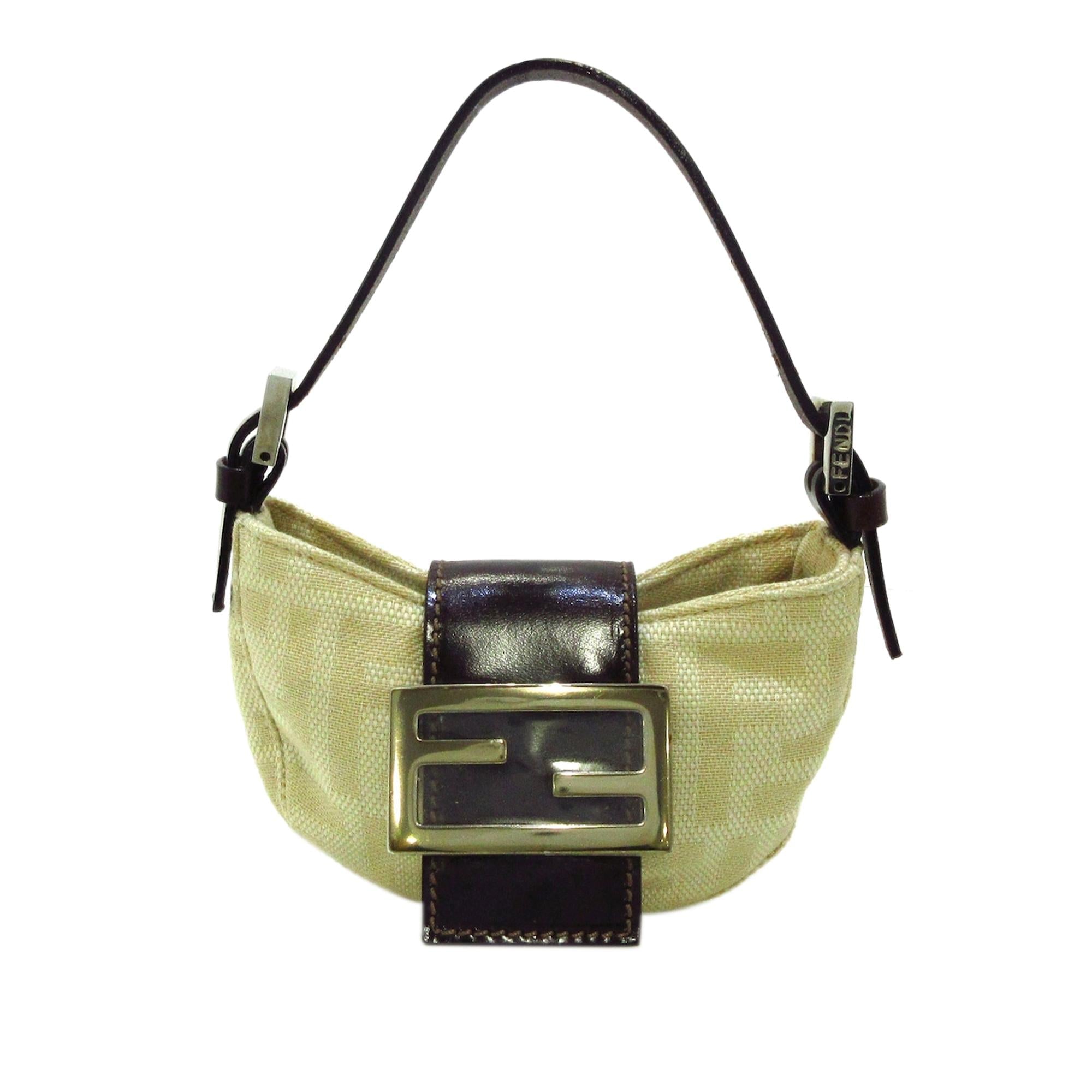 Fendi Mini Zucca Canvas Baguette (SHG-36044)