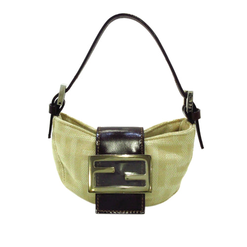 Fendi Mini Zucca Canvas Baguette (SHG-36044)