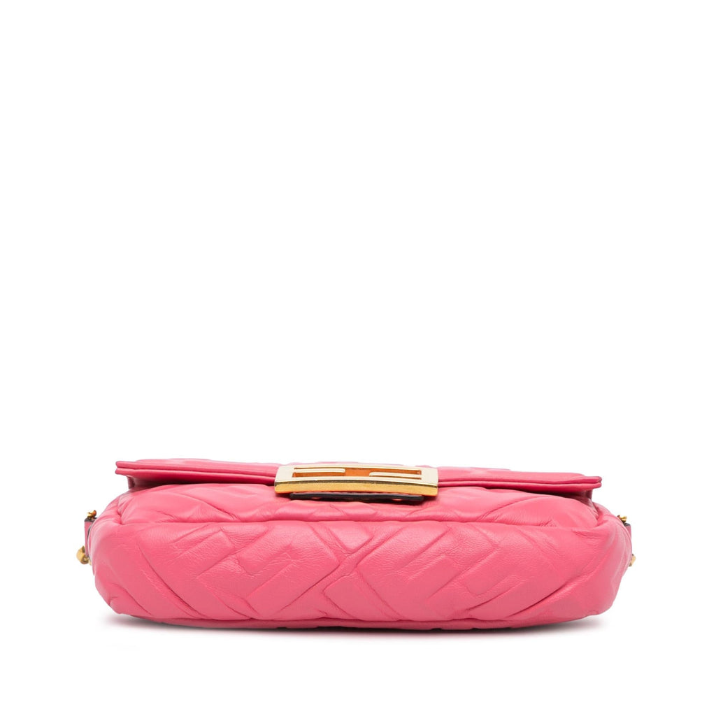 Fendi Mini Zucca Embossed Baguette Satchel (SHG-5tRhE0)