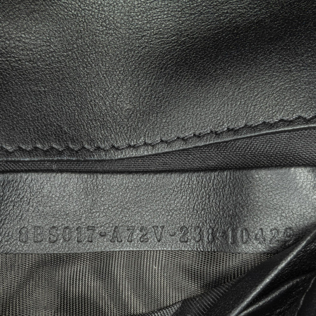 Fendi Mini Zucca Embossed Leather Baguette Satchel (SHG-ALnDVt)