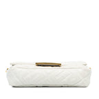 Fendi Mini Zucca Embossed Leather Baguette Satchel (SHG-SGLsCW)