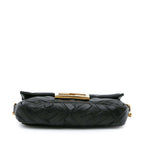 Fendi Mini Zucca Embossed Leather Baguette Satchel (SHG-CD0Erc)