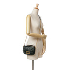 Fendi Mini Zucca Embossed Leather Baguette Satchel (SHG-CD0Erc)