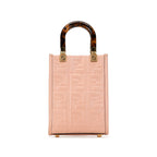 Fendi Mini Zucca Embossed Sunshine Shopper Tote (SHG-HutZTE)