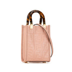 Fendi Mini Zucca Embossed Sunshine Shopper Tote (SHG-HutZTE)