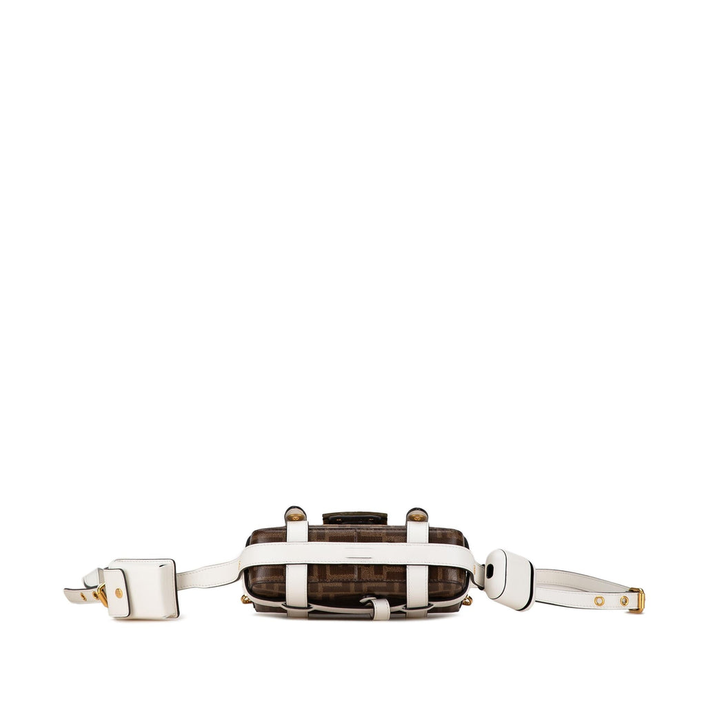 Fendi Mini Zucca Glazed Fabric Cage Baguette Satchel (SHG-TbFAPz)